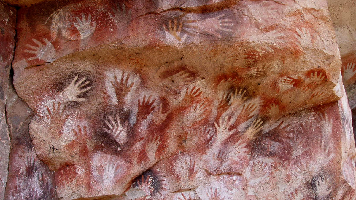 Santa Cruz, Cueva Manos (domaine public)